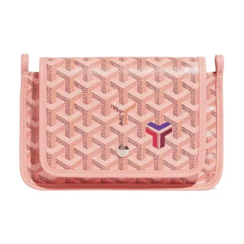 GOYARD Plumet Canvas With Calfskin Shoulder Bag Crossbody Bag Women's Pink