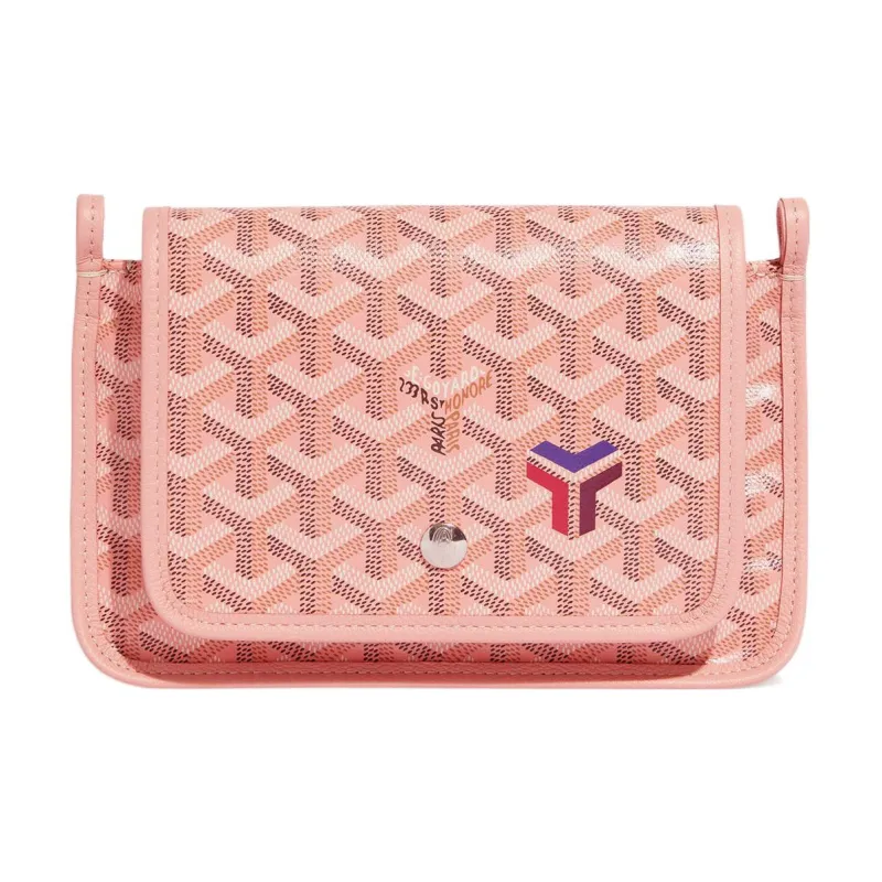 GOYARD Plumet Canvas With Calfskin Shoulder Bag Crossbody Bag Women's Pink-0