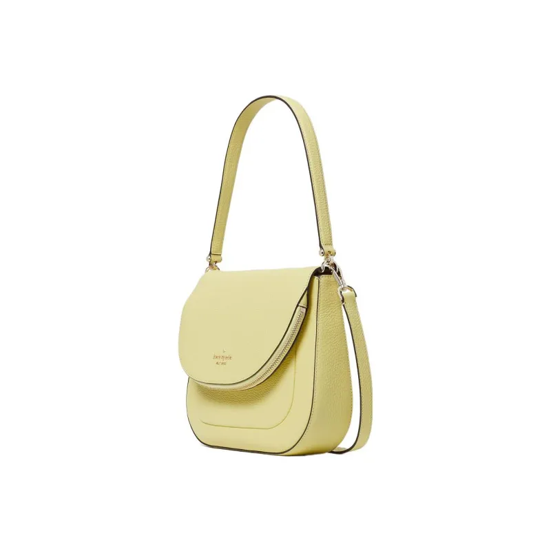 Kate Spade Cow Leather Shoulder Bag Portable Crossbody Bag Shoulder Bag Women's Bright Yellow-1