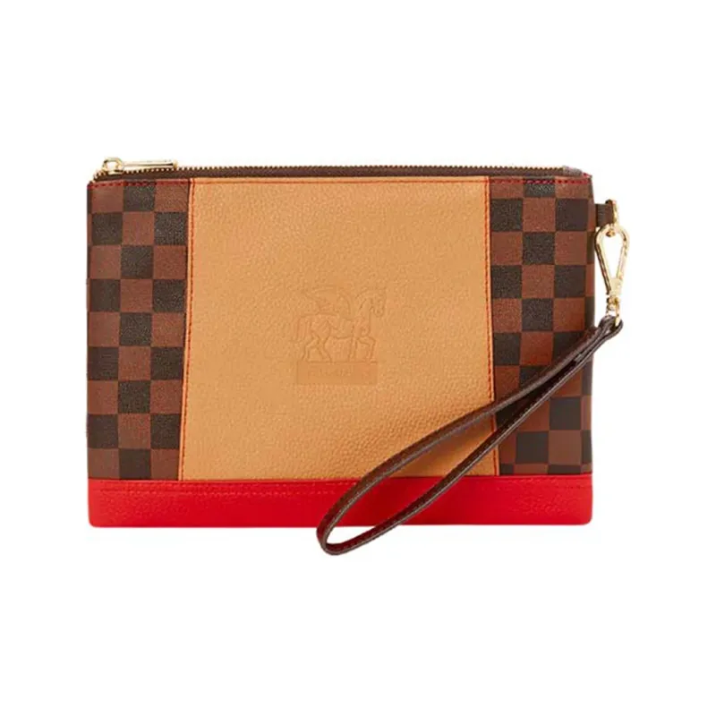 SPRAYGROUND PVC Clutch Regular Unisex Brown-2