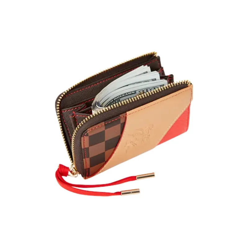 SPRAYGROUND PVC Card Holder, Wallet Unisex Brown-3