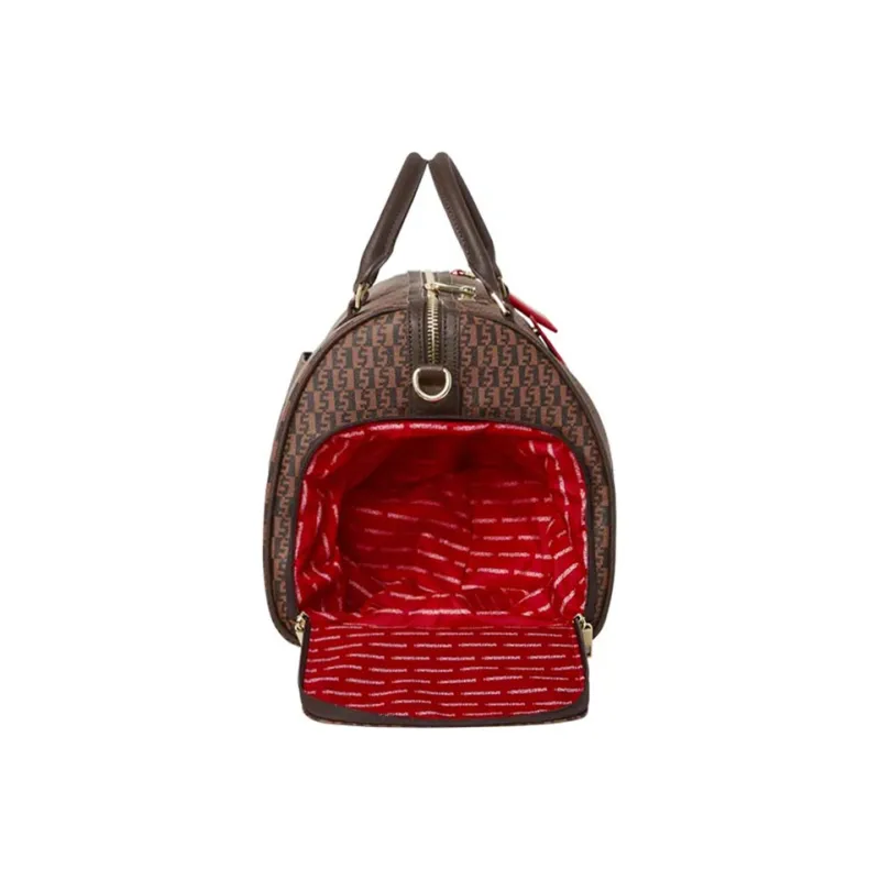SPRAYGROUND PVC Handbag Medium Size Unisex Brown-4