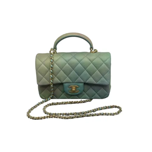 CHANEL Classic Flap CF Lambskin Flap Bag Handbag Shoulder Bag Crossbody Bag Mini Women's Multicolor