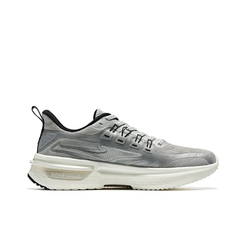 Erke Elite Low Top Running Shoes Men's Gray Silver-1