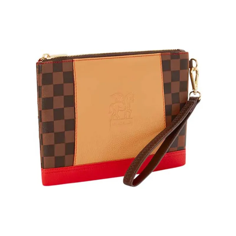 SPRAYGROUND PVC Clutch Regular Unisex Brown-1