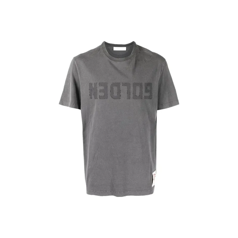 Golden Goose Deluxe Brand Logo Printed Crewneck T Shirt-0