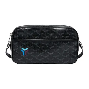 GOYARD CAP VERT Series Canvas With Calfskin Camera Bag Shoulder Bag Crossbody Bag Small Size Women's Black