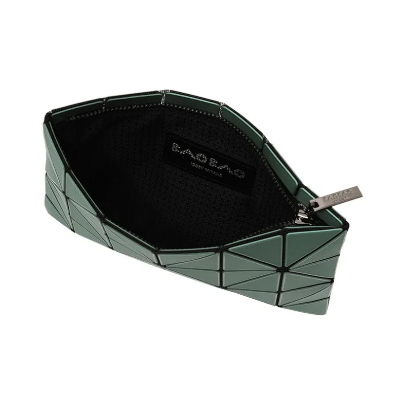 ISSEY MIYAKE Artificial Leather Wallet, Card Holder, Key Pouch, Clutch Unisex Green-1