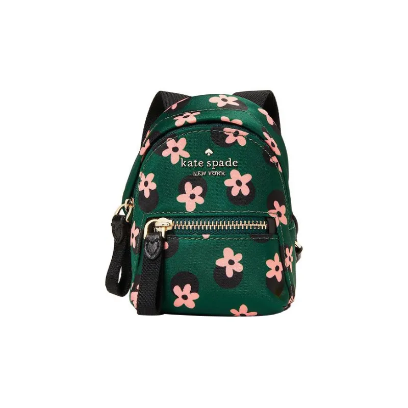Kate Spade Chelsea Polyester Keychain Coin Purse Charm Bag Accessory Women's Green-0