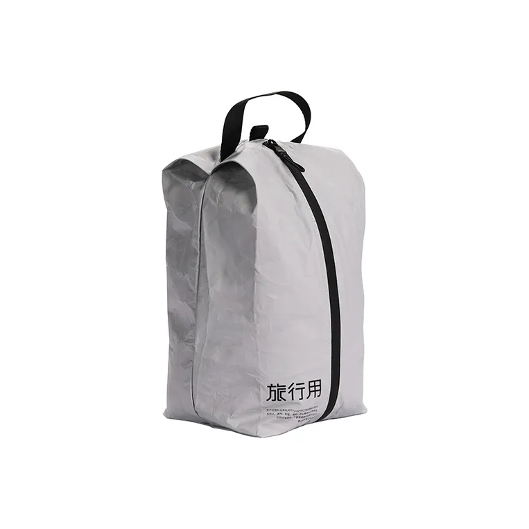 JOLLYING Paper Portable Lightweight Laundry Bag Fitness Sports Bag Travel Bag Unisex White/Gray-6