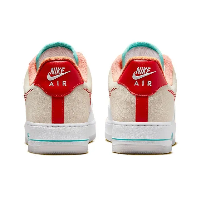 Nike Air Force 1 Low '07 Prm Just Do It White Red Teal-4