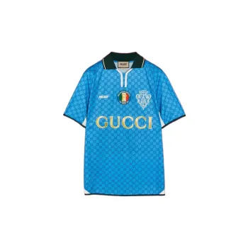 GUCCI X GUCCI Printed All Over Gg Football Technical Jersey T shirt