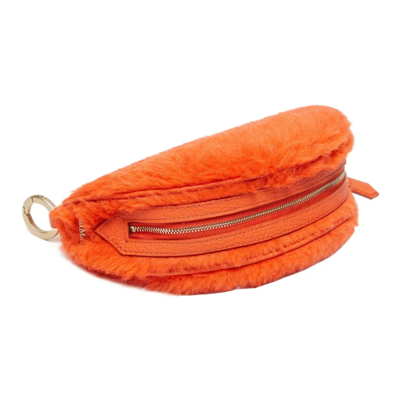 MaxMara Teddy Series Polyester Clutch Women's Orange-1
