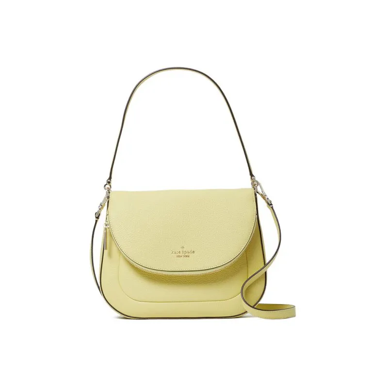 Kate Spade Cow Leather Shoulder Bag Portable Crossbody Bag Shoulder Bag Women's Bright Yellow-0