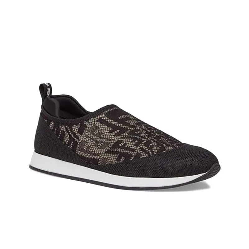 FENDI FF Vertigo Slip-Resistant Breathable Low-Top Sports Casual Shoes Women's Black-2