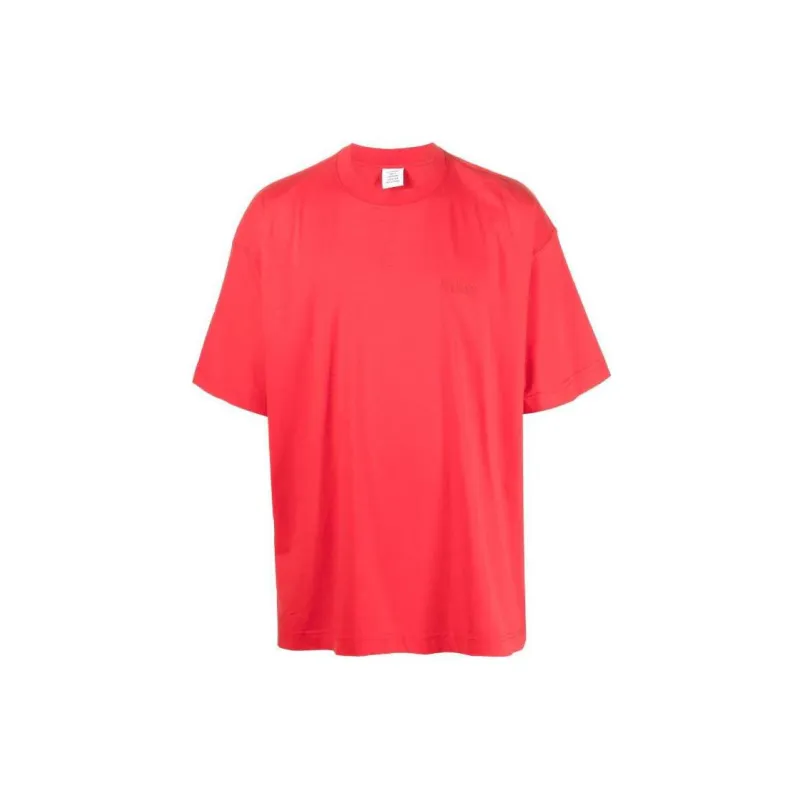 Vetements T-Shirts Men Red-0