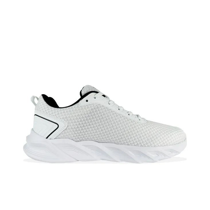 361° Lightweight And Breathable Low Top Running Shoes Men's White Black-1