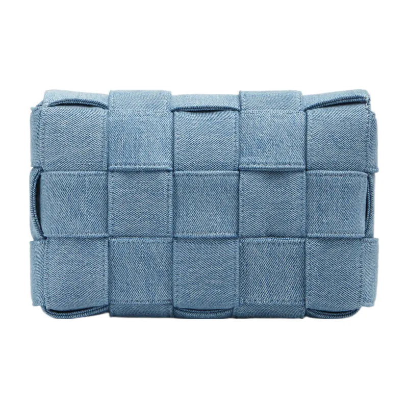 Bottega Veneta CASSETTE Cotton Tofu Bag, Shoulder Bag, Crossbody Bag Regular Women's Denim Blue-3