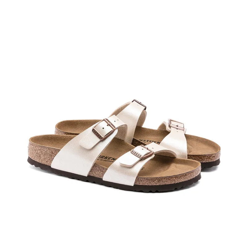 Birkenstock Sydney Birko Flor Graceful Narrow Fit Sandals 'Pearl White'-3