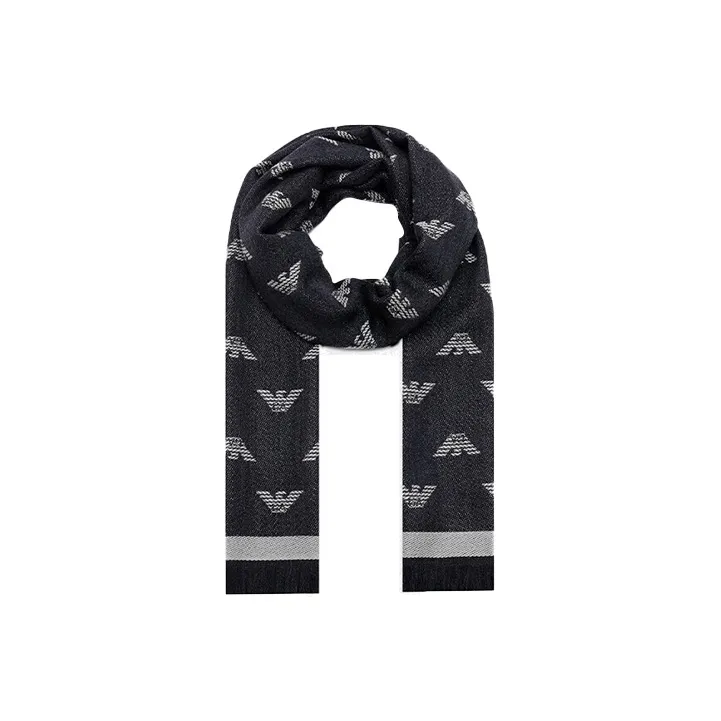EMPORIO ARMANI Knit Scarves Men's Gray-0