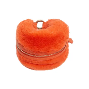 MaxMara Teddy Series Polyester Clutch Women's Orange
