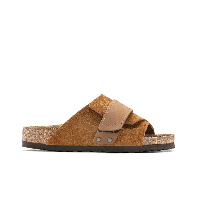 Birkenstock Kyoto Nubuck Suede Leather Sandals 'Mink'-1