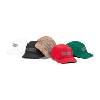 Supreme Reflective Jacquard Logo Camp Cap FW22
