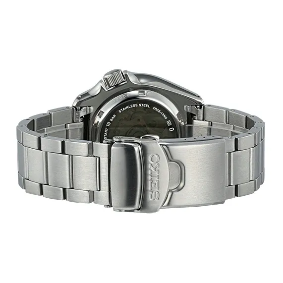 SEIKO Mechanical Movement Stainless Steel Strap Watch Men's Watches Blue Dial-3