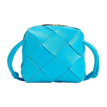 Bottega Veneta CASSETTE Sheepskin Camera Bag Shoulder Bag Crossbody Bag Mini Women's Blue