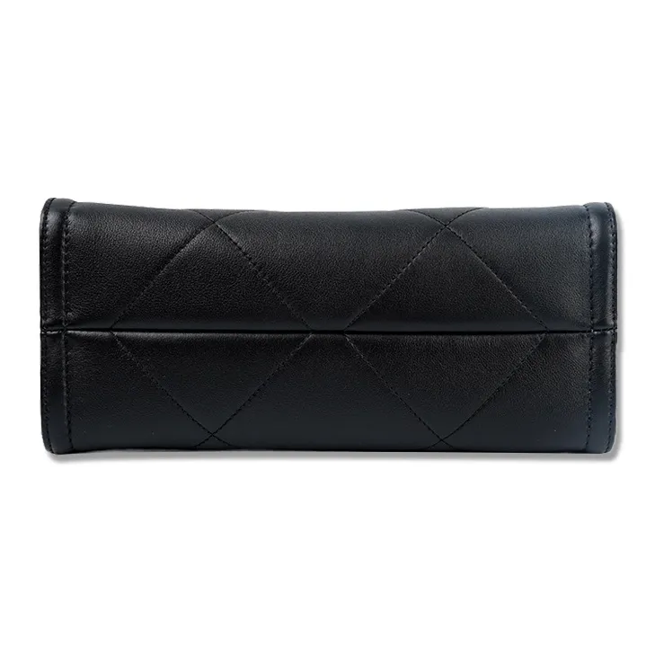 CHANEL Cow Leather Tote Bag, Shopping Bag, Handbag Women's Black-3