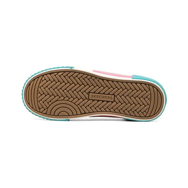 Skechers New Moon 'White Teal Pink' Women's-3