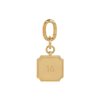 CELINE 16 Brass Bag Charm Bag Accessory Women's Gold