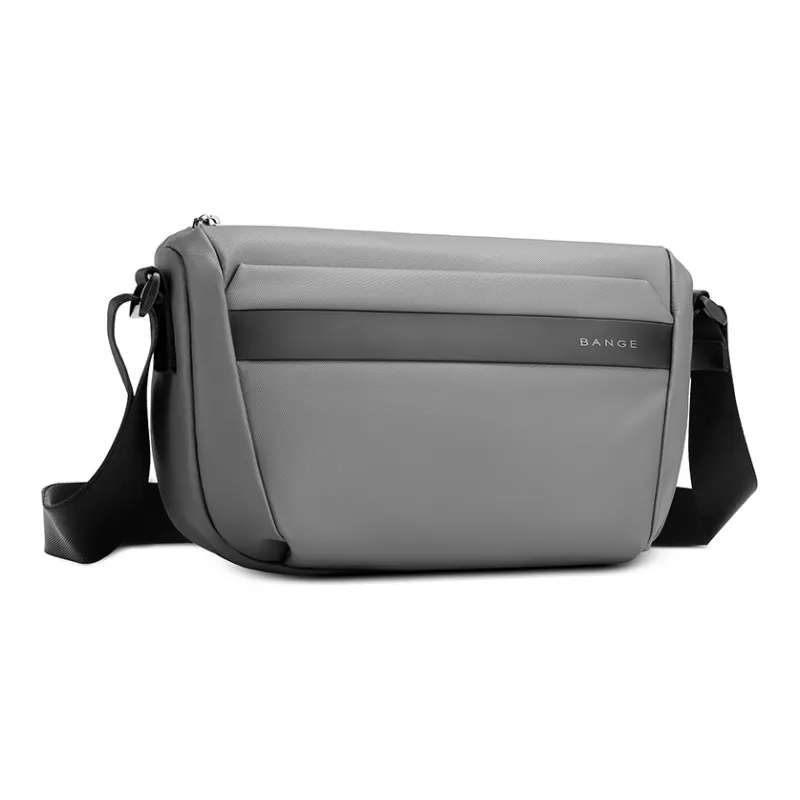 BANGE Cell Phone Pouch Shoulder Bag Crossbody Bag Men's Black/Gray-6