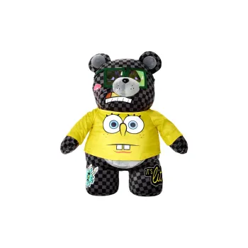 SPRAYGROUND Sponge Baby Collaboration Polyester Plush Backpack Regular Unisex Black