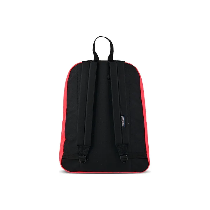 JanSport Polyester Backpack Medium Size Unisex Fluorescent Red-3