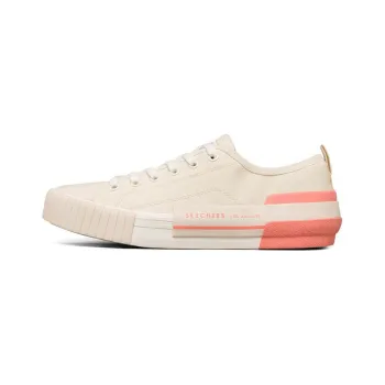 Skechers New Moon Anti-Slip Wear-Resistant Low-Top Skateboard Shoes Women's Coral