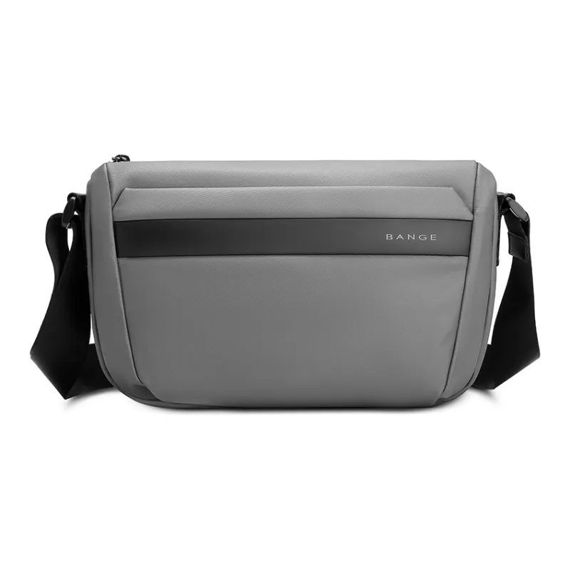 BANGE Cell Phone Pouch Shoulder Bag Crossbody Bag Men's Black/Gray-5