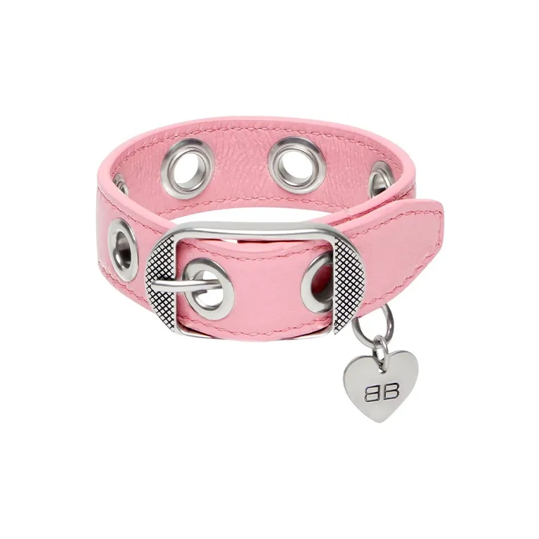 Balenciaga Sheepskin Wristbands Women's Pink-0