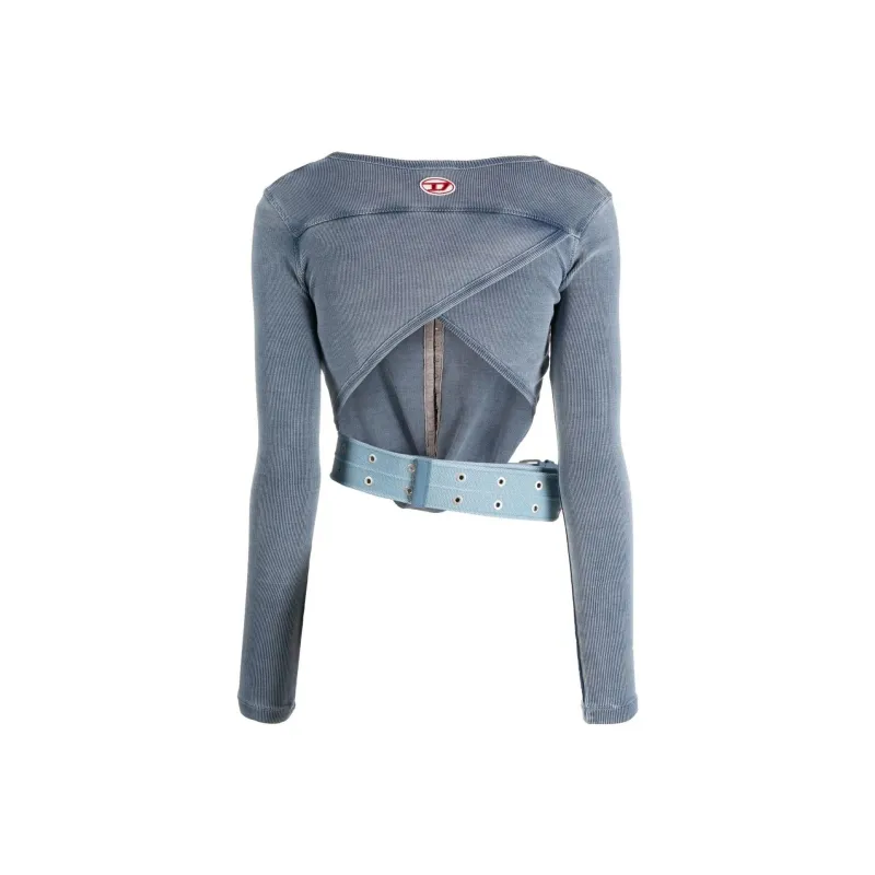 DIESEL Belted waist Long sleeved T shirt-1