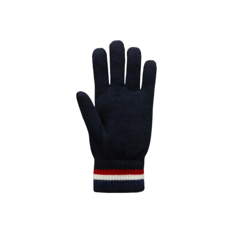 Moncler Knit Gloves Men Blue-1