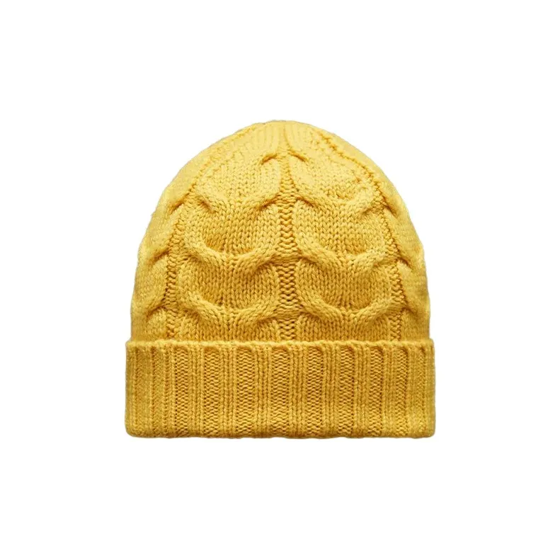Moncler Wool Beanies Kids' Yellow-1