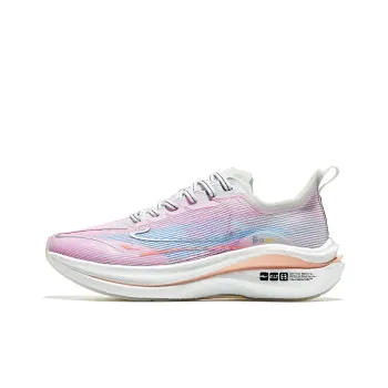 Erke Dust Pro Qi Wear Resistant Low Top Running Shoes Women's White Blue