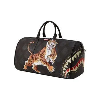 SPRAYGROUND PVC Boarding Bag Travel Bag Shoulder Bag Crossbody Bag Handbag Large Size Unisex Black