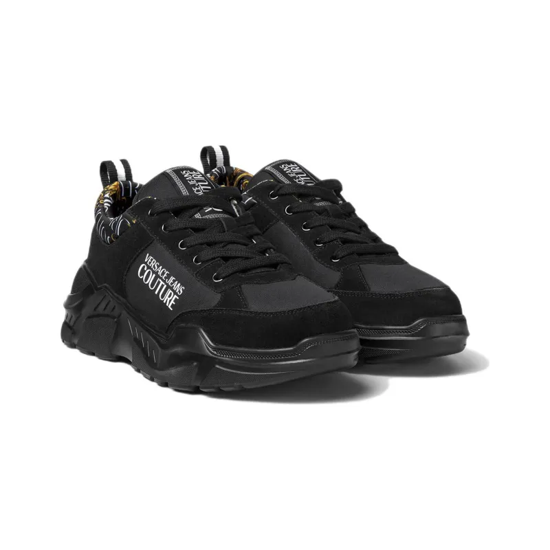 VERSACE JEANS Couture Versace Low Top Sports Casual Shoes Men's Black-2