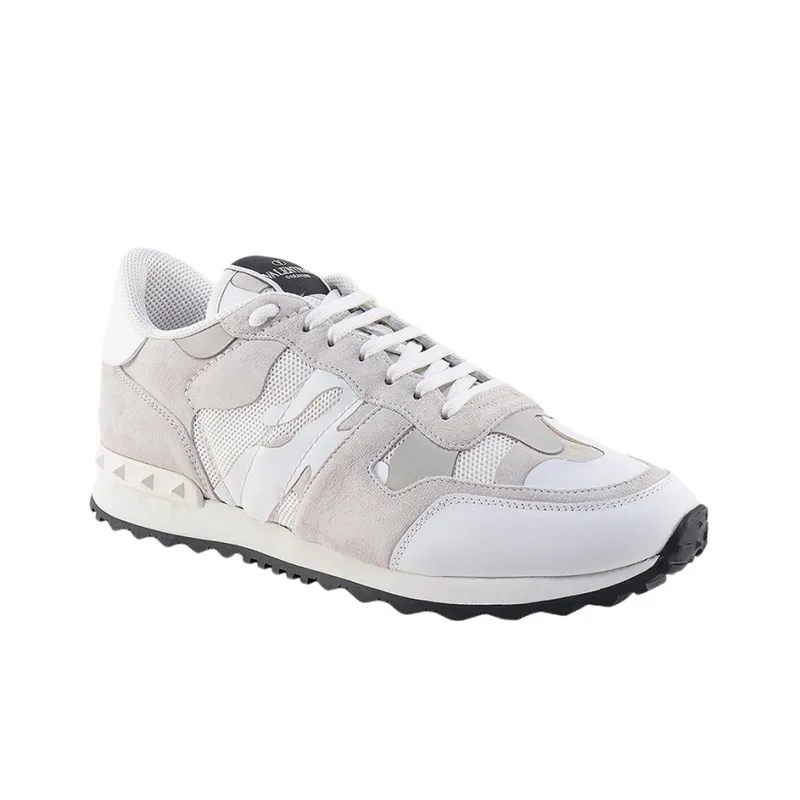 Valentino Rockrunner Sports Casual Shoes Men's Gray White-2