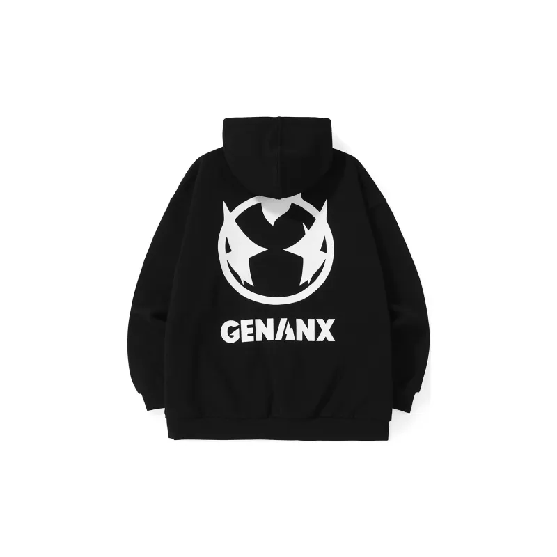 GENANX Sweatshirts Unisex Black-1