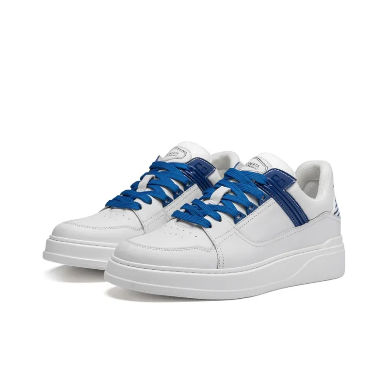ROBERTA DI CAMERINO Height Increasing Skateboard Shoes Men's White Blue-2