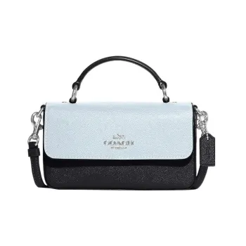 COACH Split Cow Leather Handbag, Shoulder Bag, Crossbody Bag Mini Women's Blue & Black