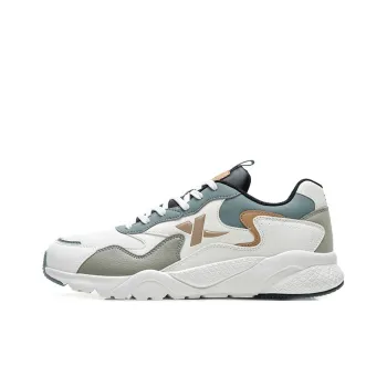 XTEP Casual Shoes Men Low Top Sail White/Cat Eye Gray/Black/Gold