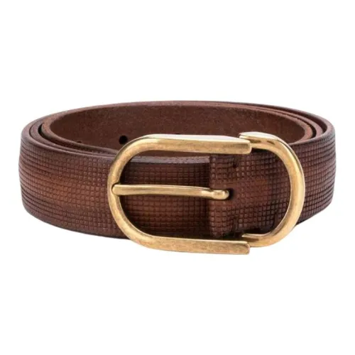 Brunello Cucinelli Leather Belts Men Brown